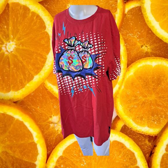 Switch Short Sleeve‎ Red Tee with Money Bag Design Size XL - Picture 8 of 8